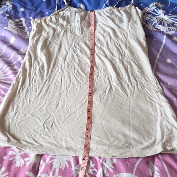 Tops - Ambiance Apparel White Long Cami Y2K Cotton Adjustable Straps Vintage Layering